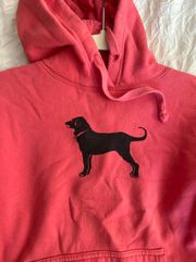 Pink Black Dog Hoodie