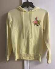SpongeBob yellow pullover sweatshirt, XS/S