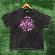 ACDC High Voltage Mineral Wash Rock Band Tee XL