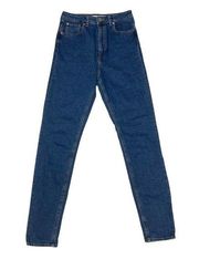Asos Farleigh Slim High Rise Medium Wash Mom Jeans Size 28x36