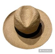 Tan Straw Hat - One Size Fits All EUC Sun Hat