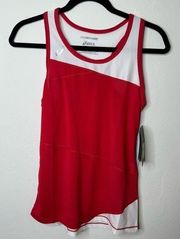 🎀 NEW Asics Motiondry Athletic Tank Top SIZE XS SMALL in Red