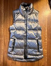 Silver Puffer Vest