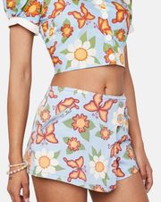 Butterfly Denim Skort