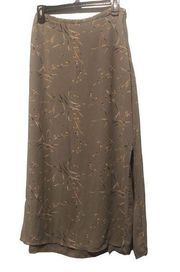 Vintage Kathie Lee Collection Floral Maxi Skirt Size 10