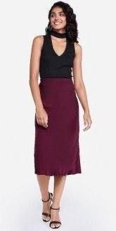 Plum Midi Small Skirt