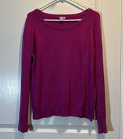 Halogen Crewneck Cashmere Fuchsia Sweater Size XXL EUC #7887