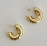 Chunky Gold Hoops