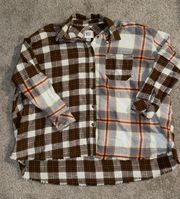 One Way Or Another Mixed Plaid Patchwork Flannel