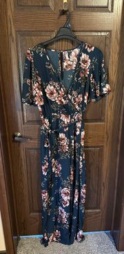 Floral Pants Jumpsuit