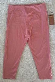 NWT Girlfriend collective pink high rise leggings size 4XL 7/8 legging