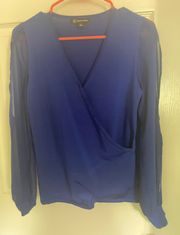 INC Royal Blue Long Sleeve 