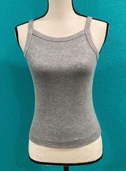 Zenana outfitters grey halter neck tank top in size xs