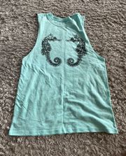 Seahorse Tank Top Size Small