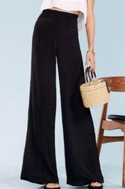 Reformation Sorrenti Pants Black Wide Straight Leg High Rise Women’s Size 2