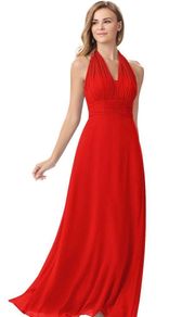 Fifi Floor Length Red Dress