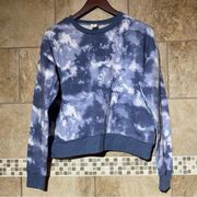 Nordstrom Abound Tie Dye cropped Sweat Shirt L NWOT