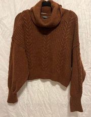 Wild fable brown turtleneck sweater. XL.