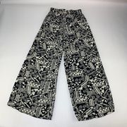 Mossimo Black Batik Printed High Rise Wide Leg Lounge Pant S