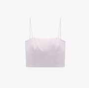 ZARA  Strappy Back Tie Up Crop Top