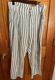 Urban Outfitters  linen striped pants