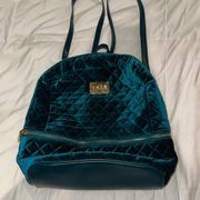 BEBE crushed velvet backpack