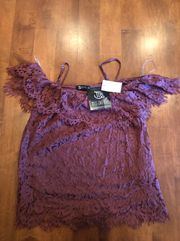 Woman’s Miss Chevious Cute Lace Top Never Worn 