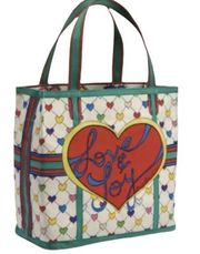 Brighton Love & Joy Canvas Tote Bag Purse