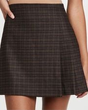 NWT Alice and Olivia Semira Plaid Pleated Mini Skirt, Size 4