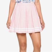 Hot Topic Pink Pleated Cheer Skirt XS