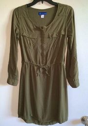 BOGOF Army Green Shirt Dress S