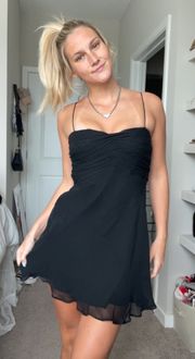 Vintage Silk Black Dress