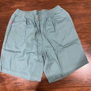 Woman Within Shorts 18 W Classic Fit Mom Teal Pockets Elastic Waist