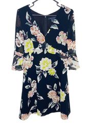 French Connection floral dress EUC size 6