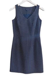 Tommy Hilfiger Sleeveless Dress Blue Size 0 Classic Preppy Nautical V-Neck