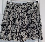 Floral B&W Skirt 