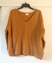 NWOT  Mustard Slouchy Knit Sweater