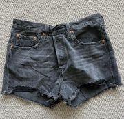 Denim Black Shorts