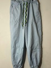 urban outfitters blue wind breaker joggers