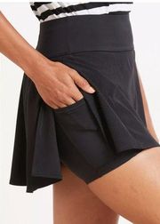 Spanx The Get Moving Booty Boost Double Layer Skort in Black M