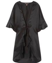 Black Victoria Secret Satin Sexy Robe NWT