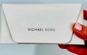 Michael Kors White Leather Sunglasses Case