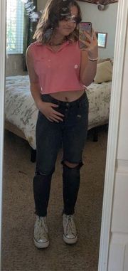 Pink cropped