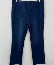 Soft Surroundings Women The Ultimate Denim Pull On Bootcut Denim Jean Blue Sz XL