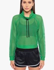 Koral Verde Mesh Pullover Green Size Small