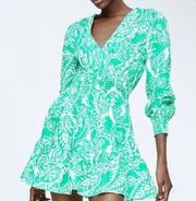 Green Floral  Dress