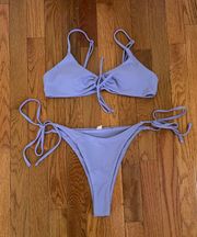 purple bikini set