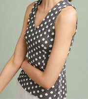 Anthropologie  Maeve Jacquard Polka Dot Tank