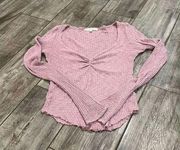 Urban Outfitters Truly Madly Deeply Raw Hem Top Size Small