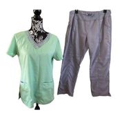 Grey’s Anatomy 2pc Scrubs Set Tops Pants Uniform Workwear Occupational Work
